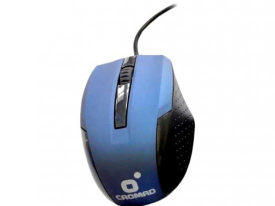 RATON USB X53 AZUL CROMAD