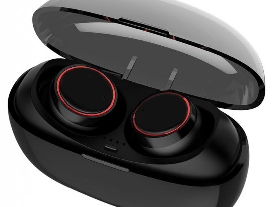 MINI AURICULARES BLUETOOTH TWS A2 ROJO/NEGRO