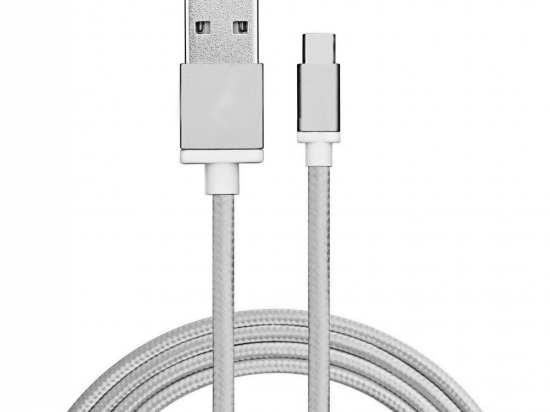 CABLE USB A TIPO C 1M PLATA