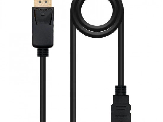 CABLE DISPLAYPORT A HDMI NANOCABLE 1,5 METROS