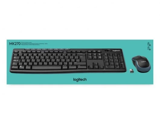 KIT TECLADO+RATON INALAMBRICO LOGITECH DESKTOP MK270