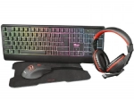 KIT TECLADO+RATON+AURICULARES+ALFOMBRILLA TRUST ZIVA PACK GAMING